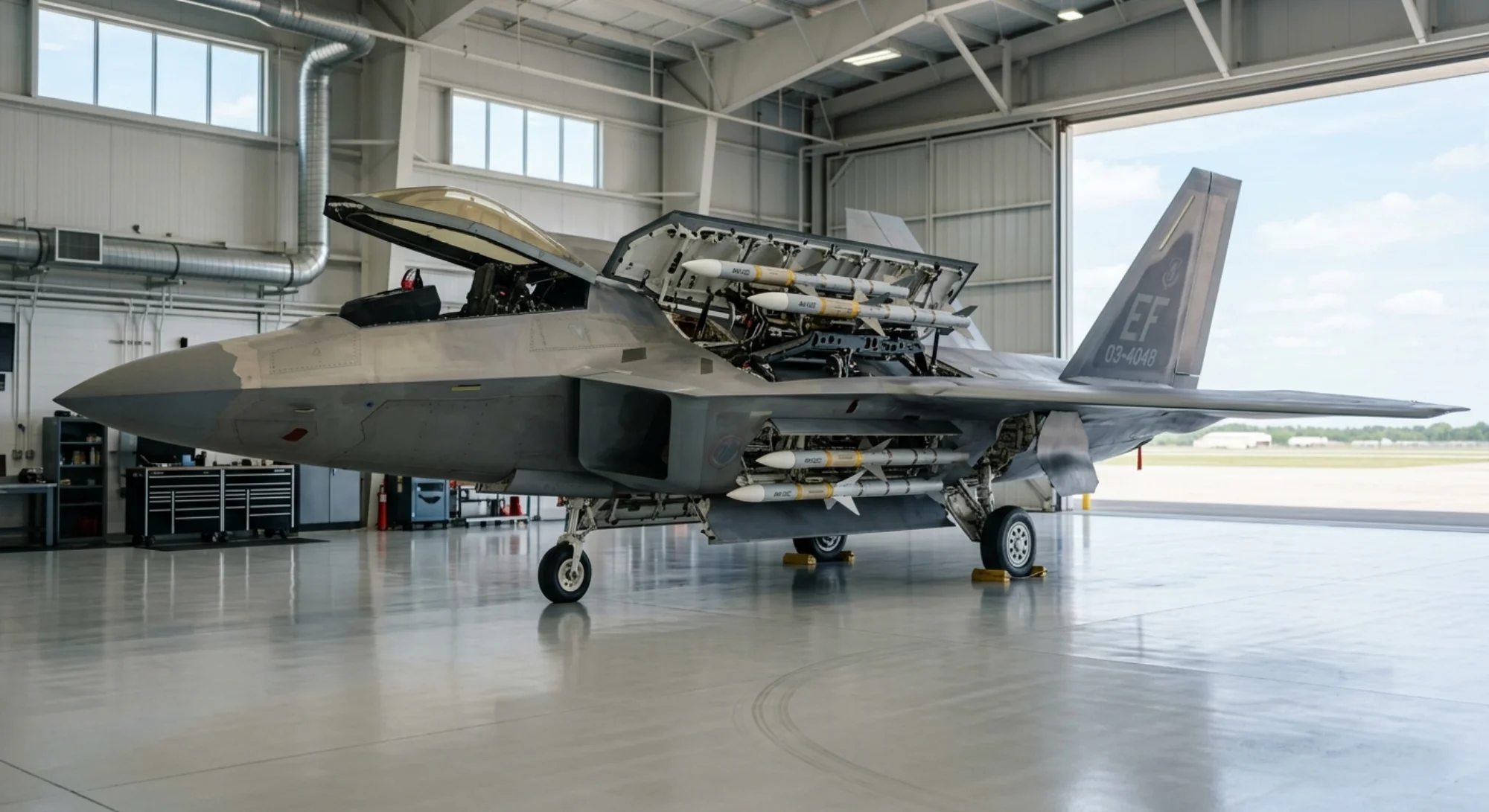 1997 Lockheed Martin Lockheed Martin F-22 Raptor - Weapons Bay - Fighter aircraft