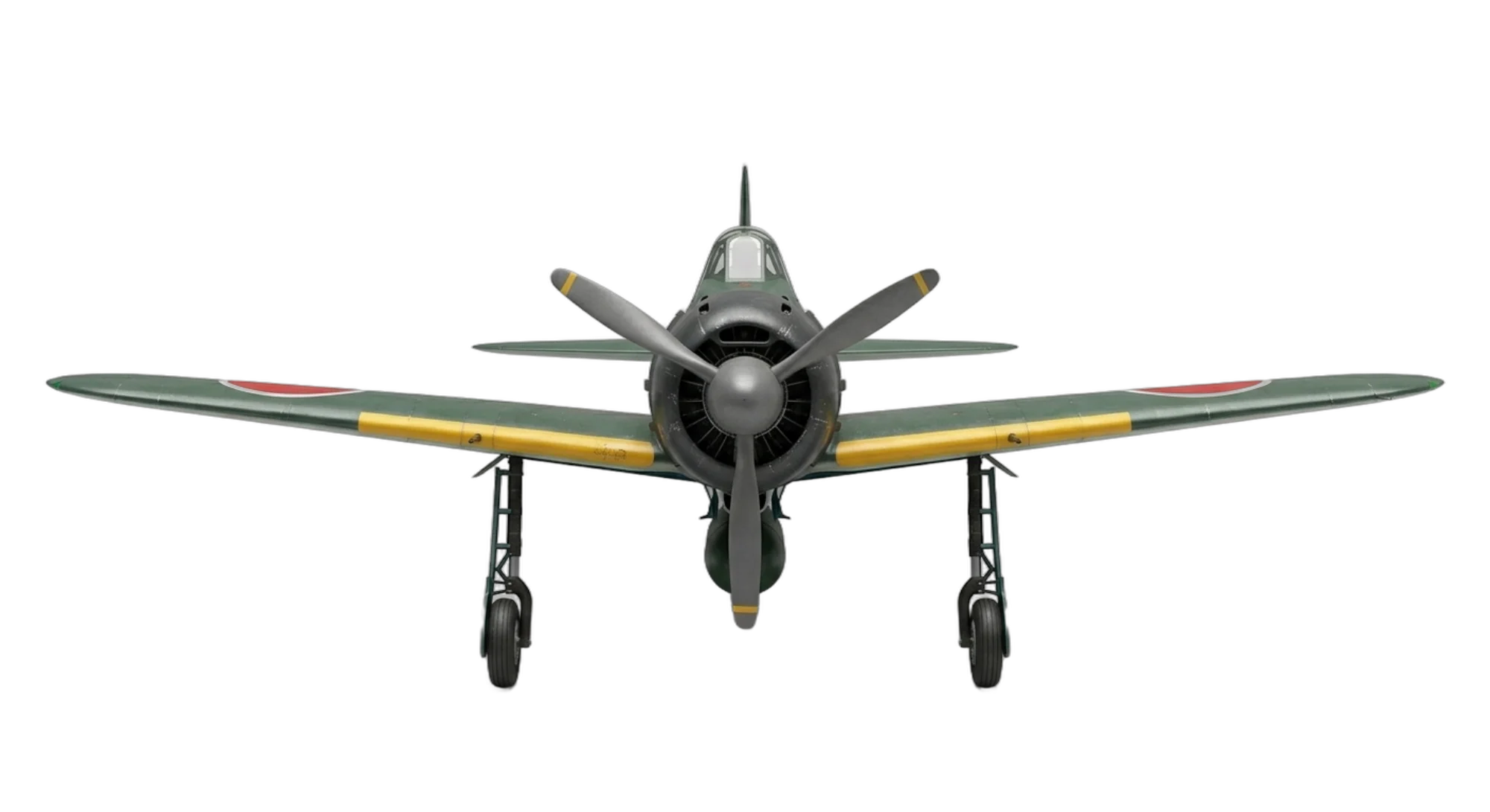 1939 Mitsubishi Aircraft Mitsubishi A6M Zero - Front - Fighter aircraft