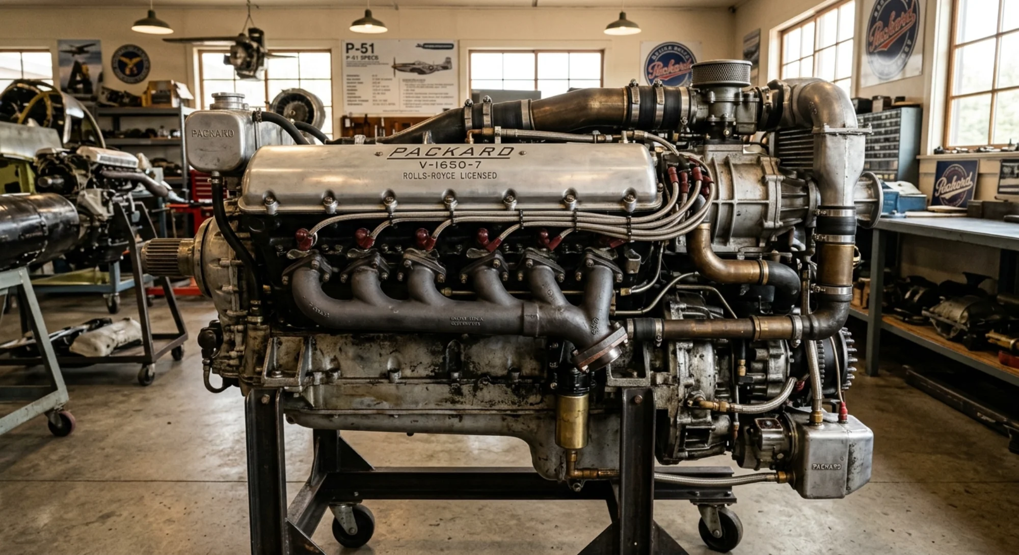 1940 North American Aviation P-51 Mustang - Engine - Fighter aircraft