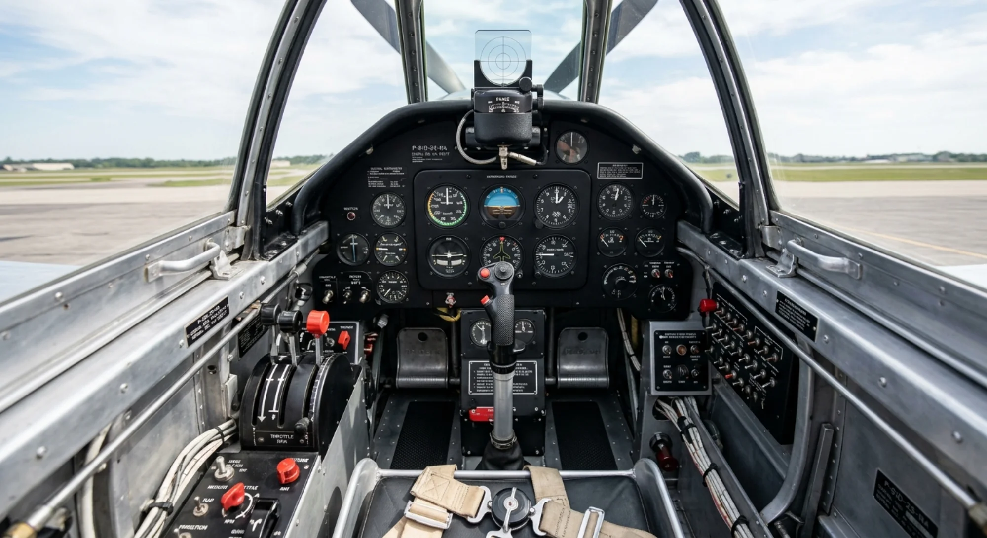 1940 North American Aviation P-51 Mustang - Cockpit - Fighter aircraft