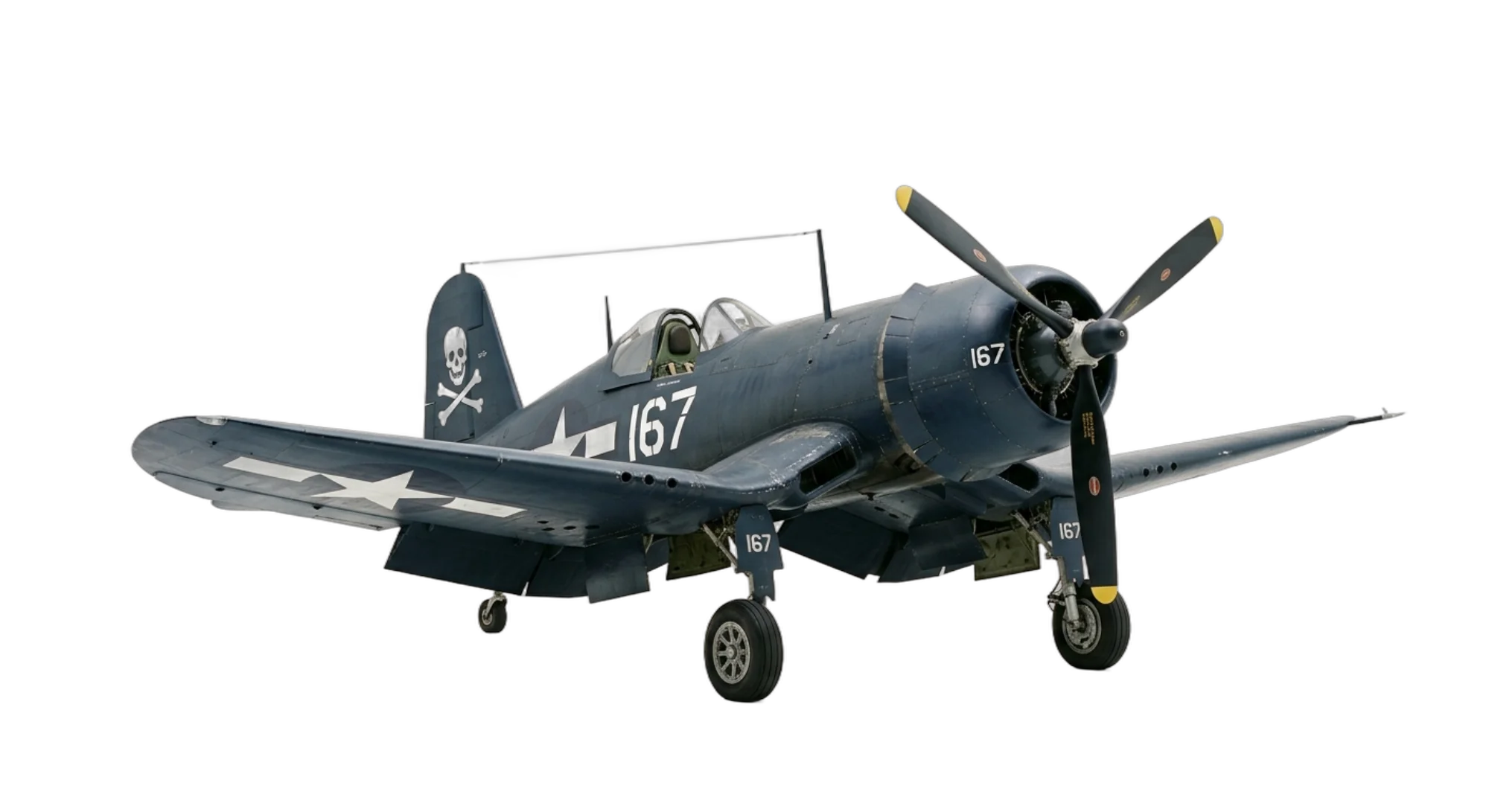 1940 Vought Vought F4U Corsair - Front 3/4 - Fighter aircraft